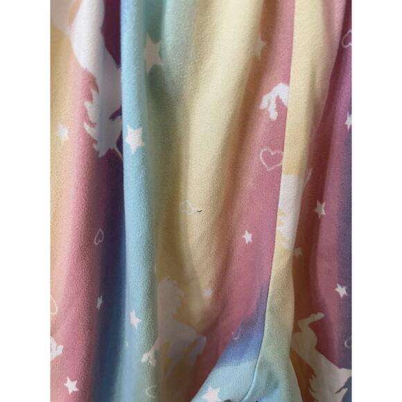 Heart & Arrows Unicorn Rainbow Stars Elastic Waist Wide Leg Jumpsuit Size 4 - Picture 8 of 8